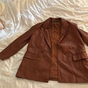 Zara Women's Brown Blazer Jacket